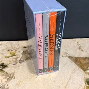 NWT - Set of Fashion Books - Valentino, Balenciaga, Hermes, Chanel
